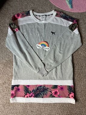 PINK TROPICAL CREW (XS) RARE
